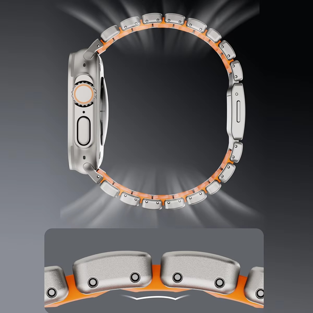 TitanForge Two-Tone Titanium Band for Apple Watch