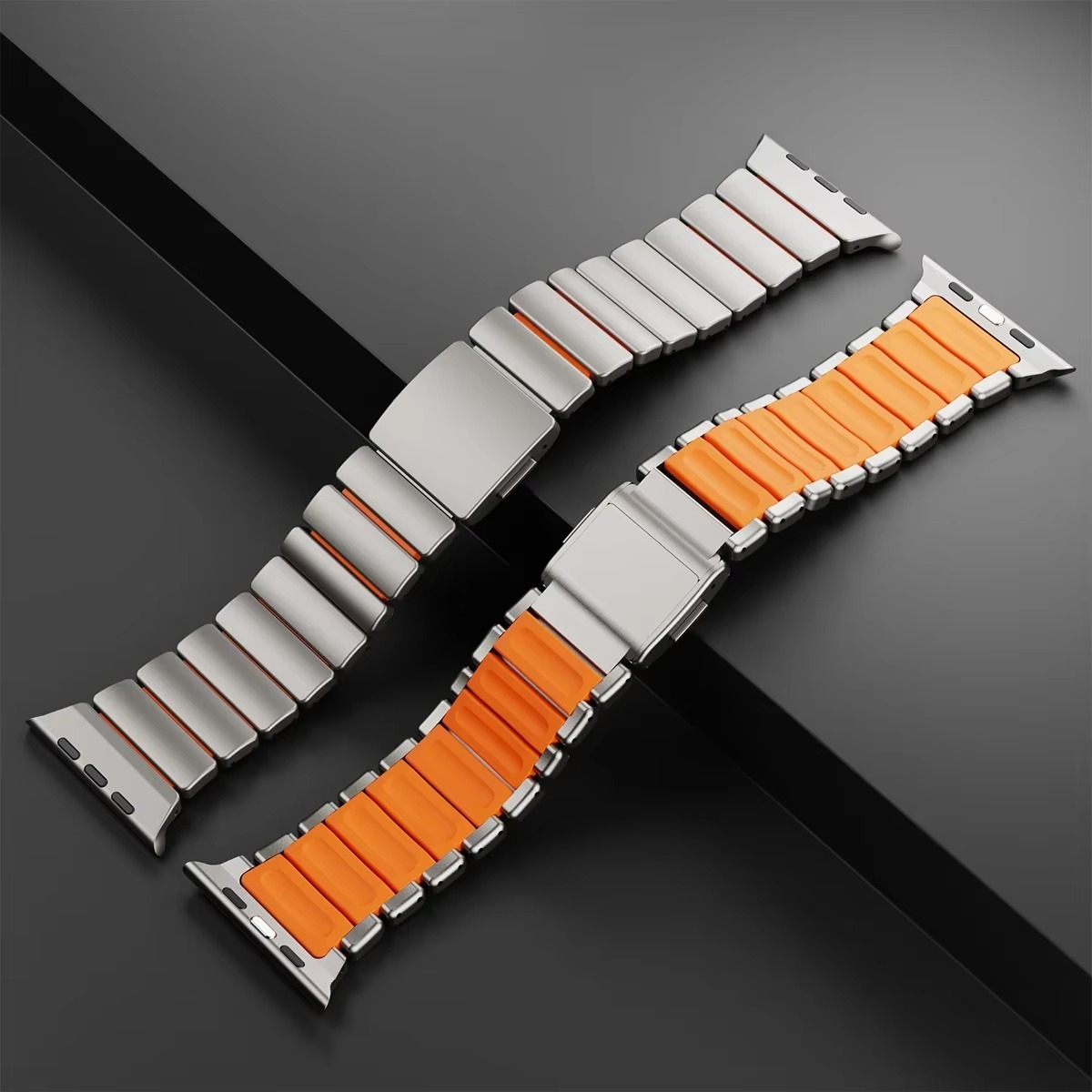 TitanForge Two-Tone Titanium Band for Apple Watch