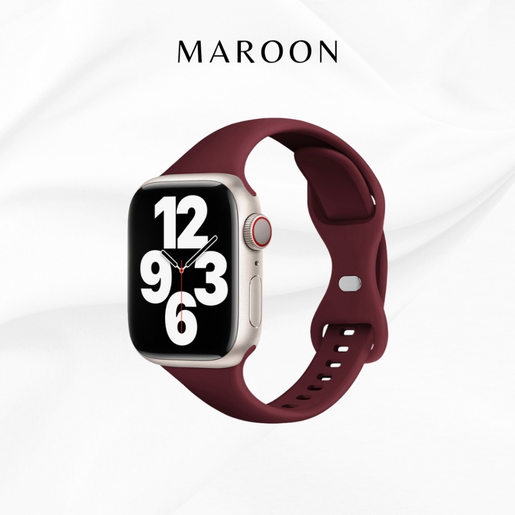 Slim Rubber Band Silicone Strap for Apple Watch