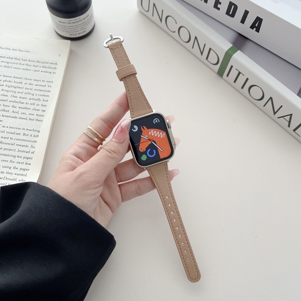 SlimAura Leather Strap for Apple Watch