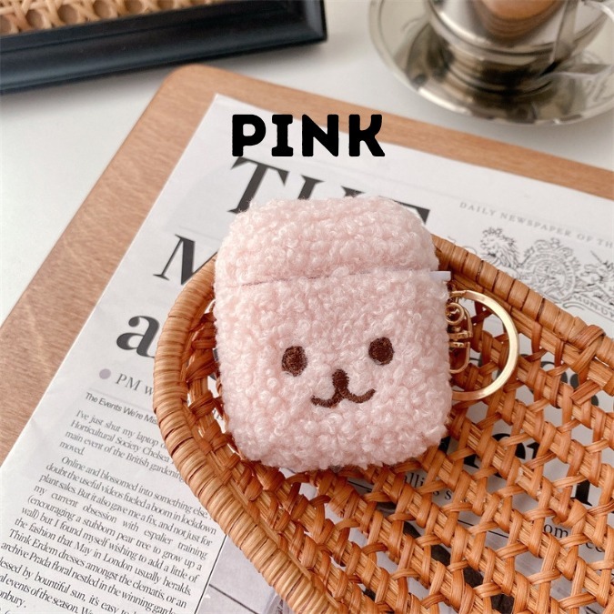 Fluffy Teddy AirPods Case