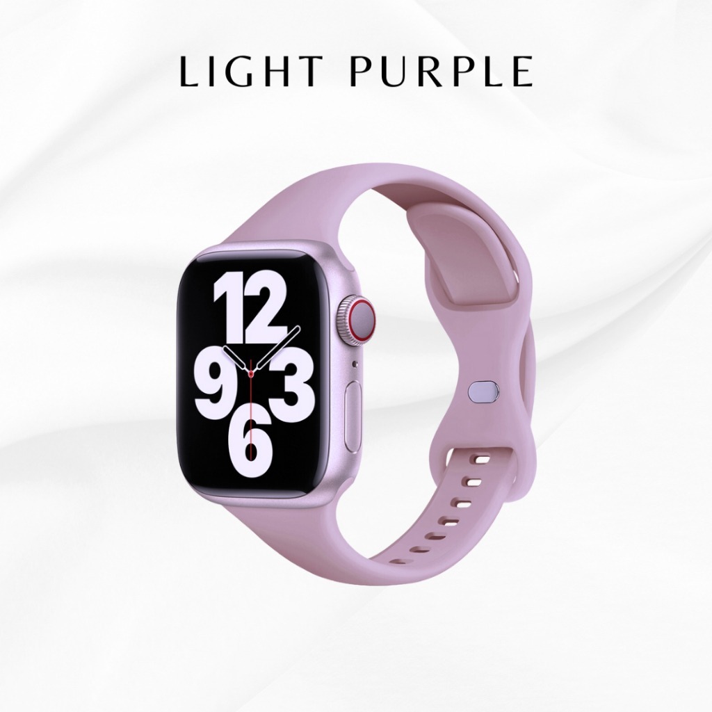 Slim Rubber Band Silicone Strap for Apple Watch