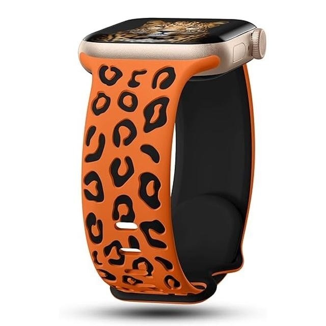Leopard Engraved Band for Apple Watch