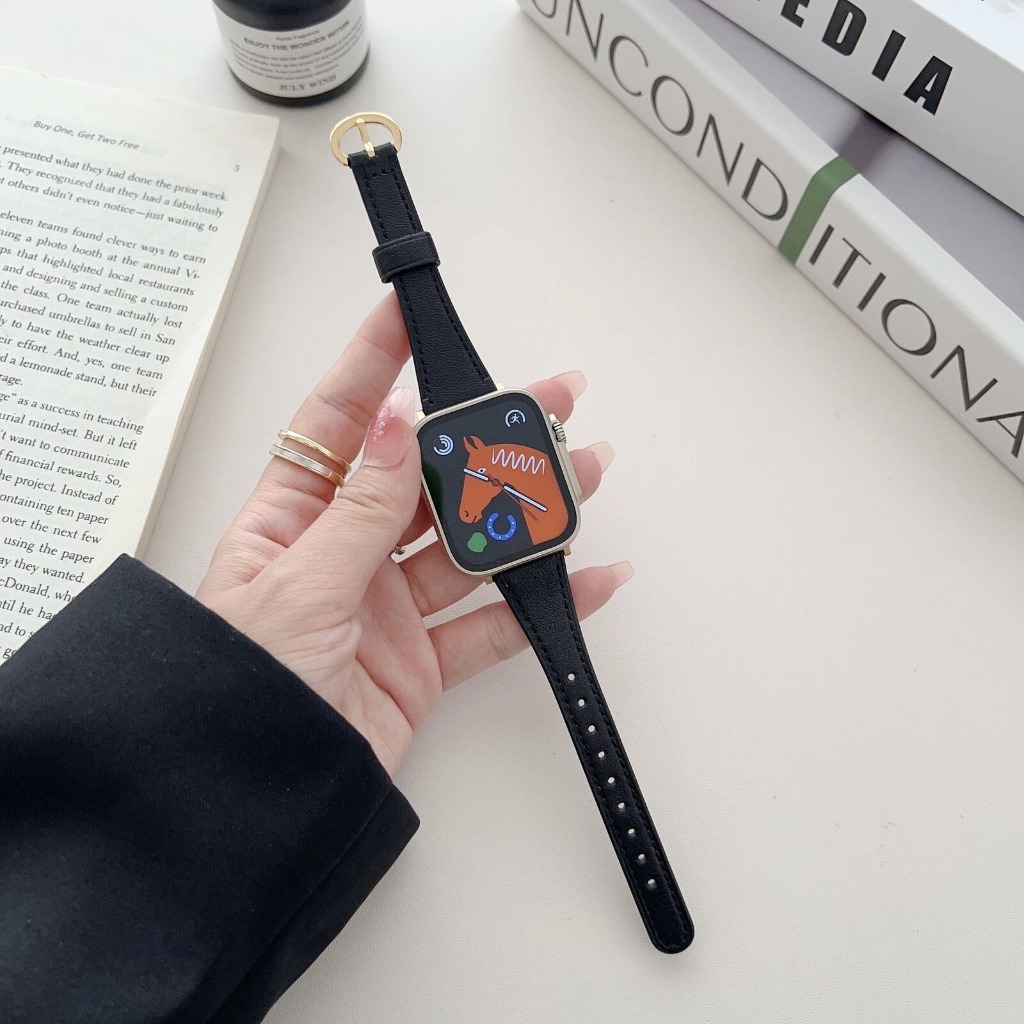 SlimAura Leather Strap for Apple Watch