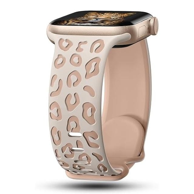 Leopard Engraved Band for Apple Watch