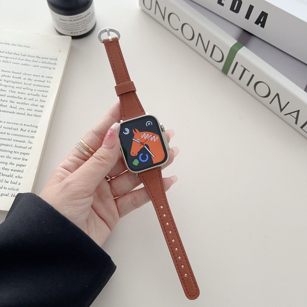 SlimAura Leather Strap for Apple Watch