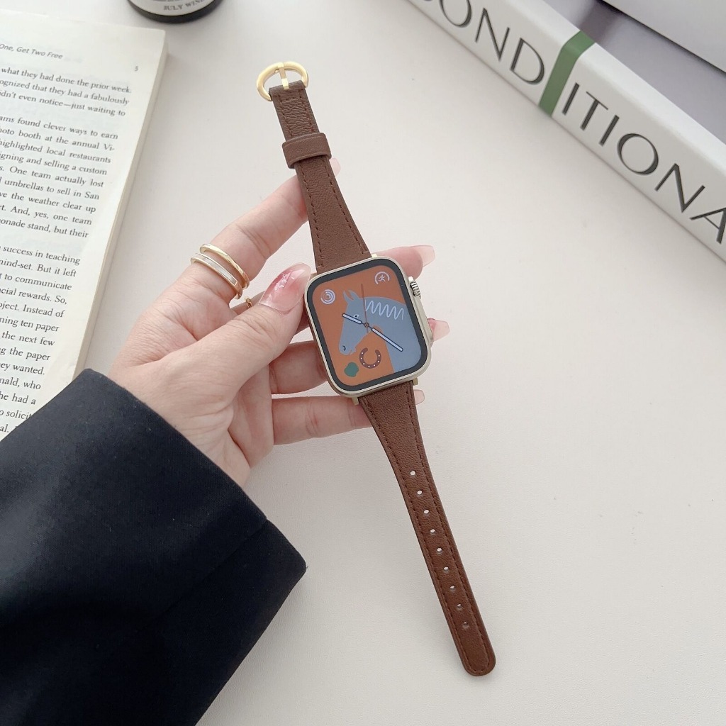 SlimAura Leather Strap for Apple Watch