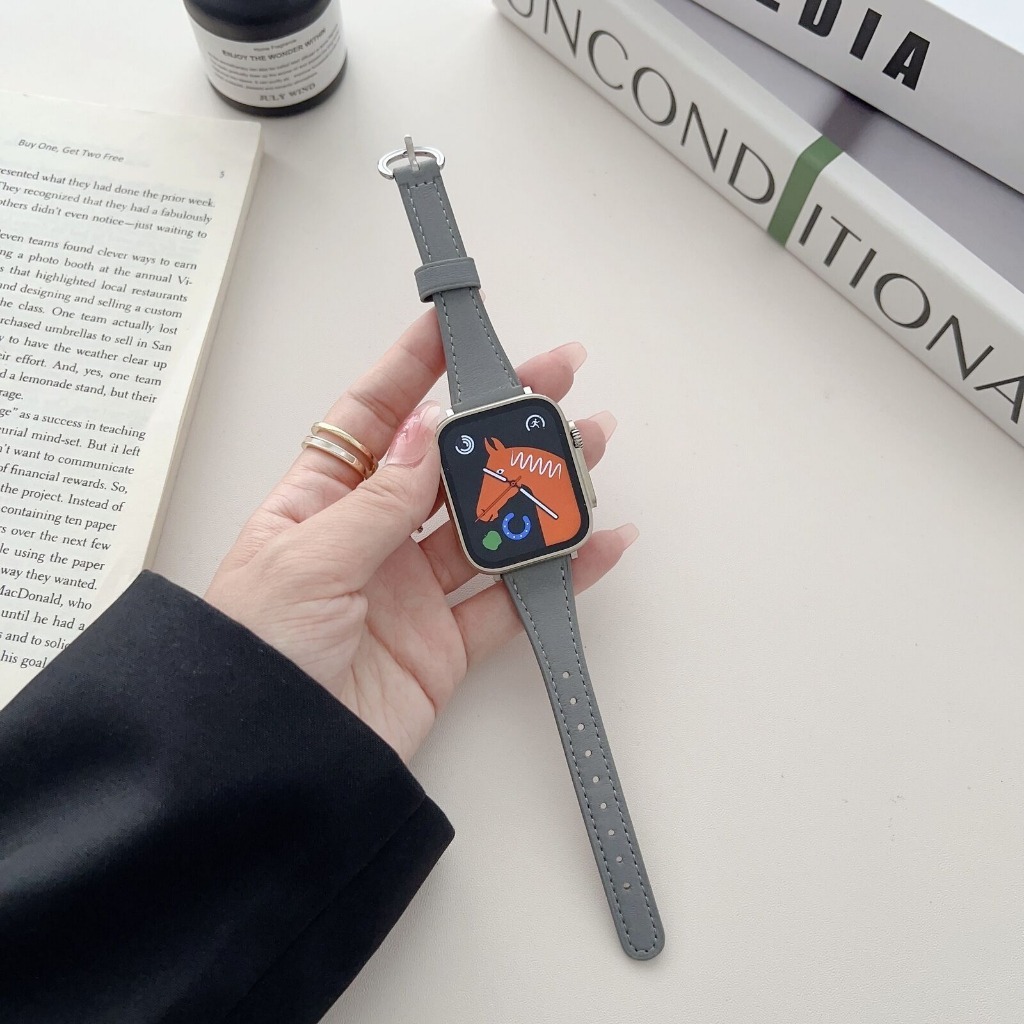 SlimAura Leather Strap for Apple Watch
