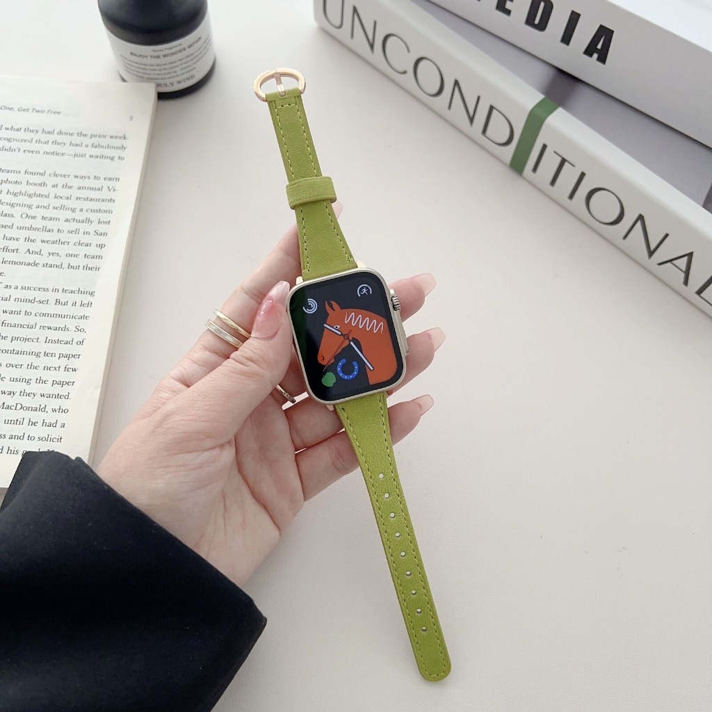 SlimAura Leather Strap for Apple Watch