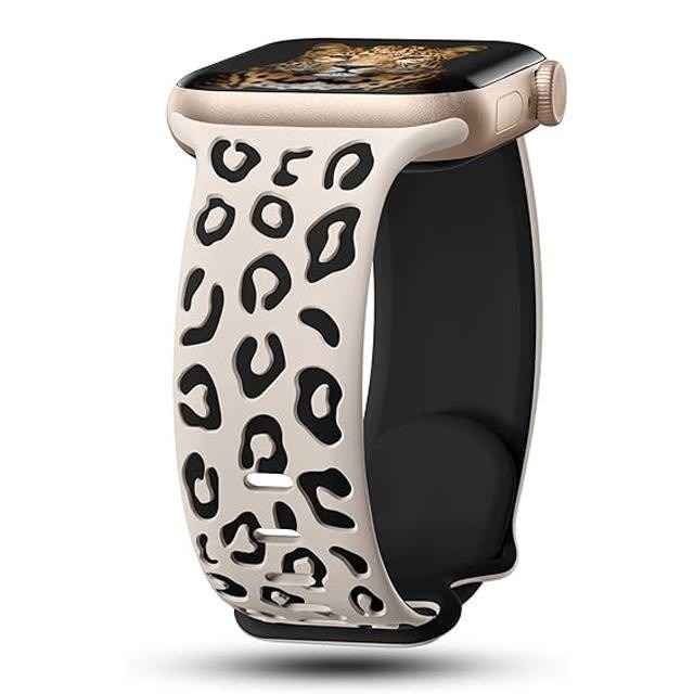 Leopard Engraved Band for Apple Watch