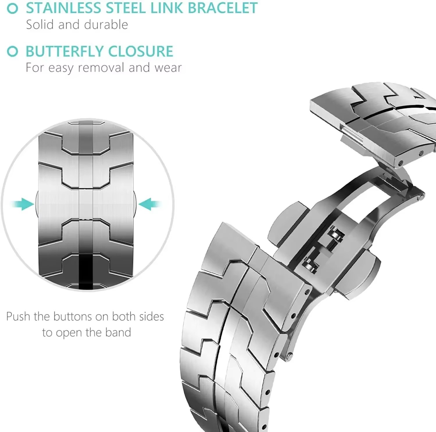 TitanEdge Ultra Stainless Steel Strap for Apple Watch