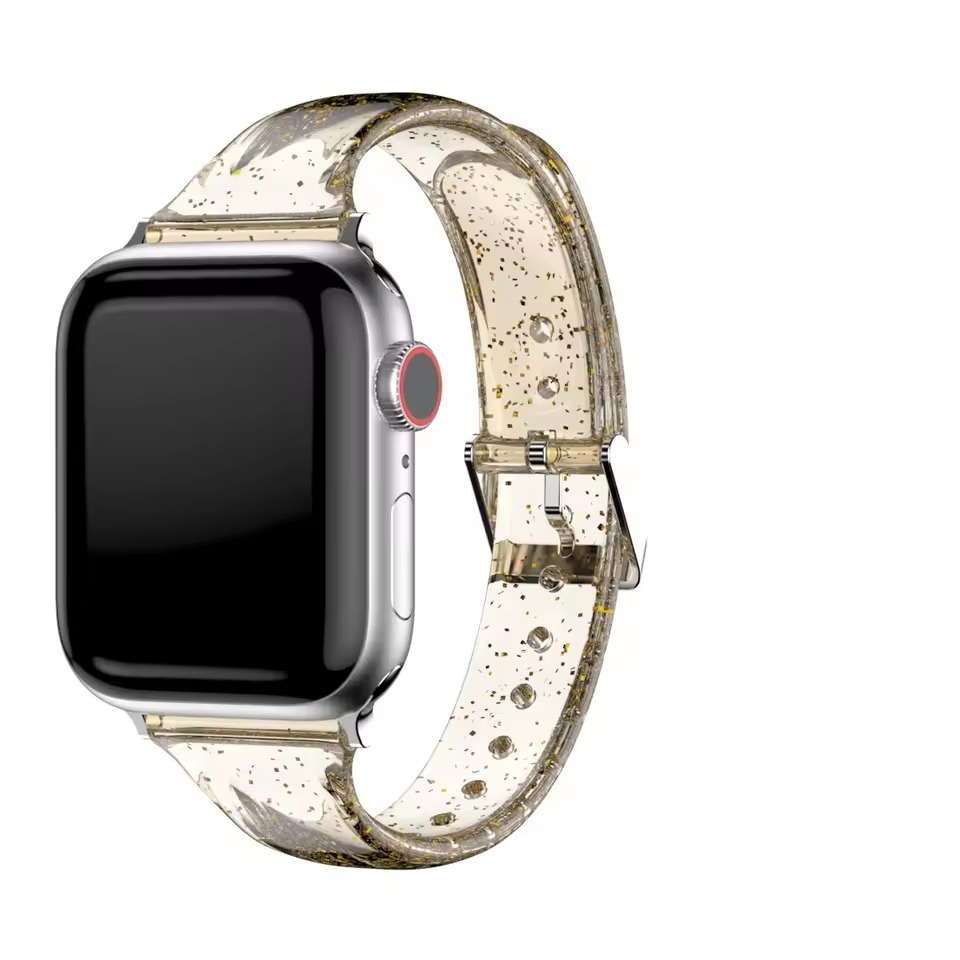 Glitter Sparkling Slim Transparent Band for Apple Watch
