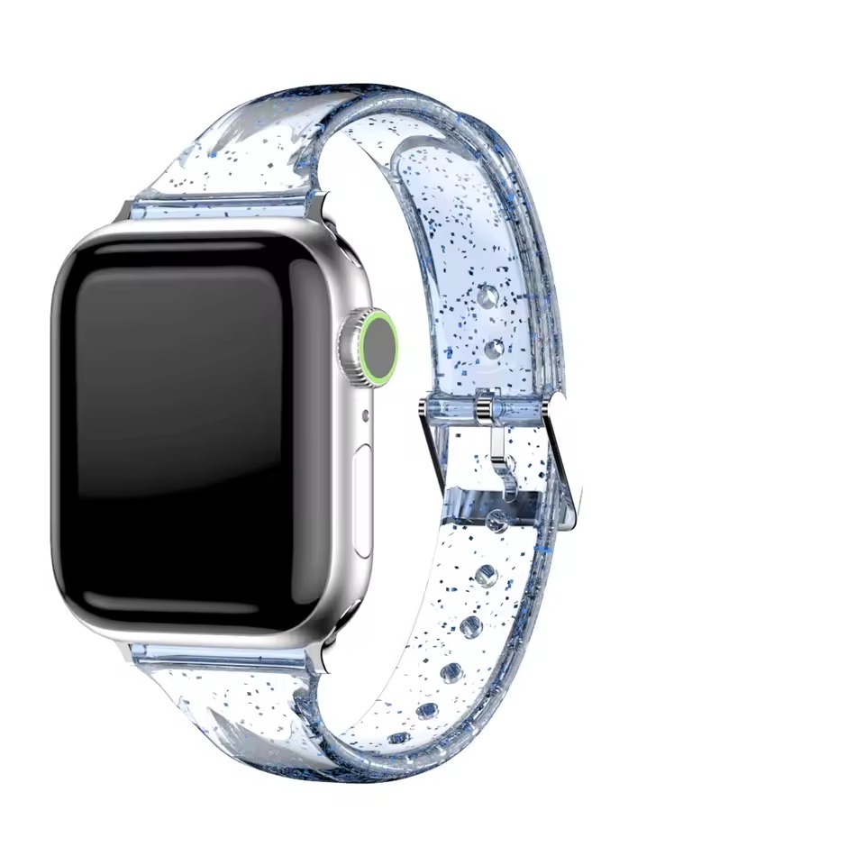 Glitter Sparkling Slim Transparent Band for Apple Watch