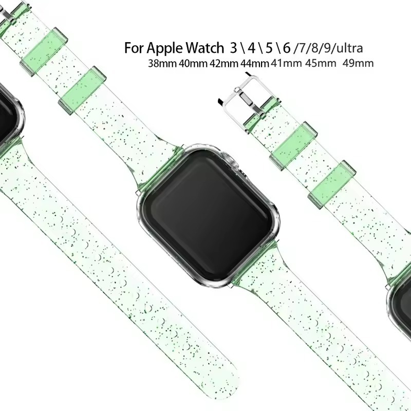 Glitter Sparkling Slim Transparent Band for Apple Watch