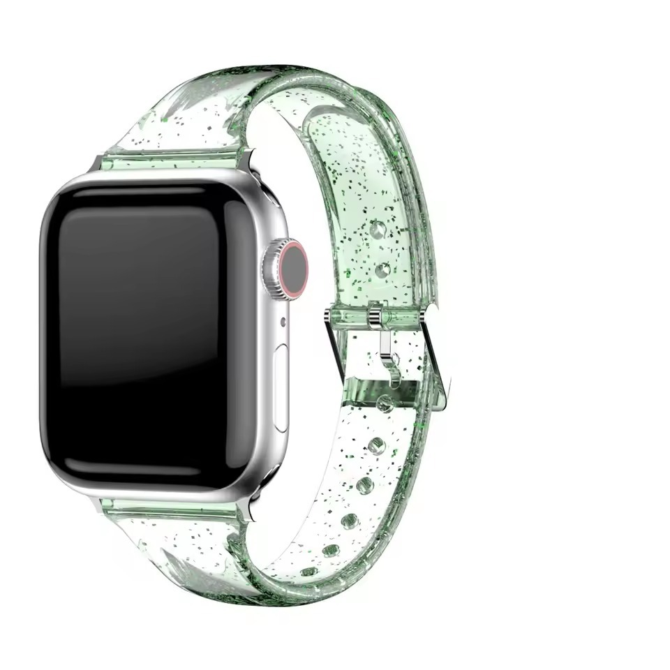Glitter Sparkling Slim Transparent Band for Apple Watch