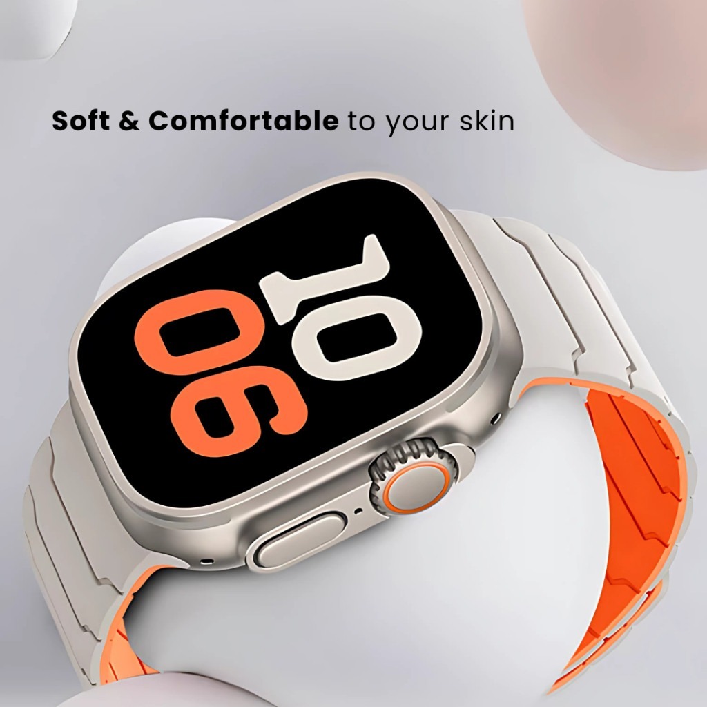 SnapLux Magnetic Silicone Strap For Apple Watch
