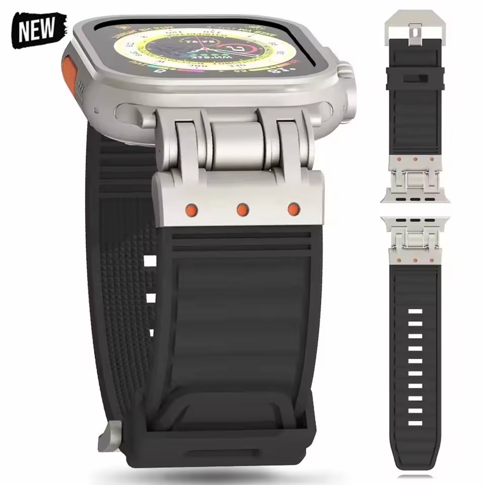 Wave Texture Silicone Band for Apple Watch