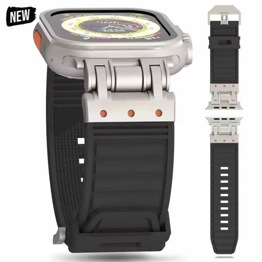 Image of Wave Texture Silicone Band for Apple Watch