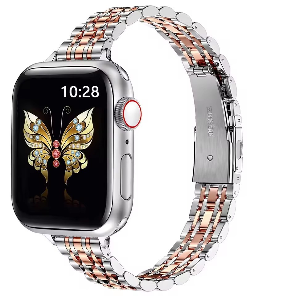 Slim SolidSteel Stainless Steel Strap for Apple Watch