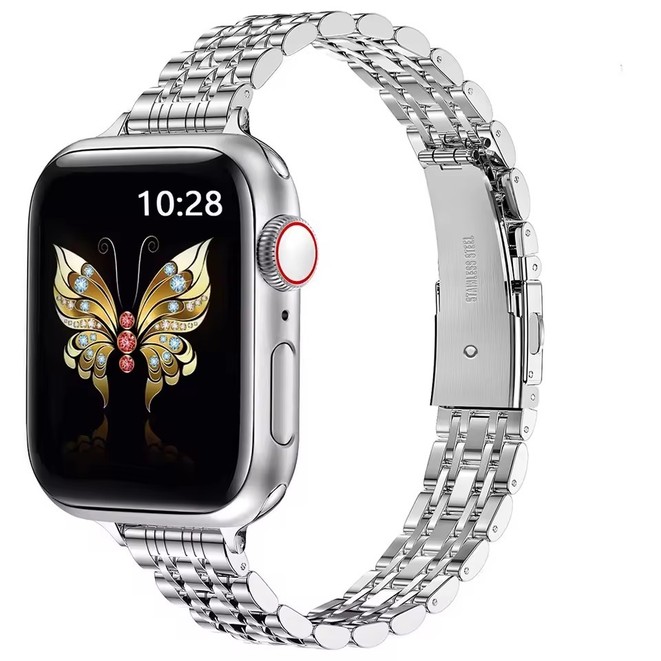 Slim SolidSteel Stainless Steel Strap for Apple Watch
