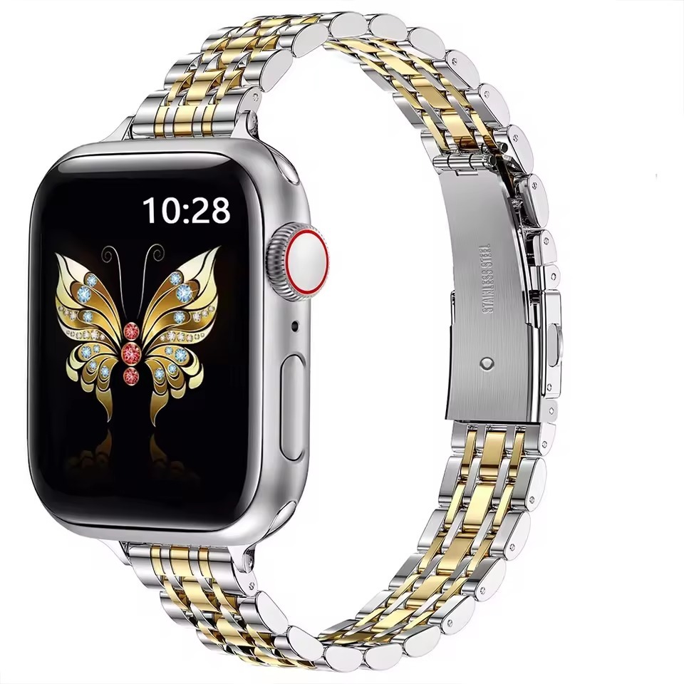 Slim SolidSteel Stainless Steel Strap for Apple Watch