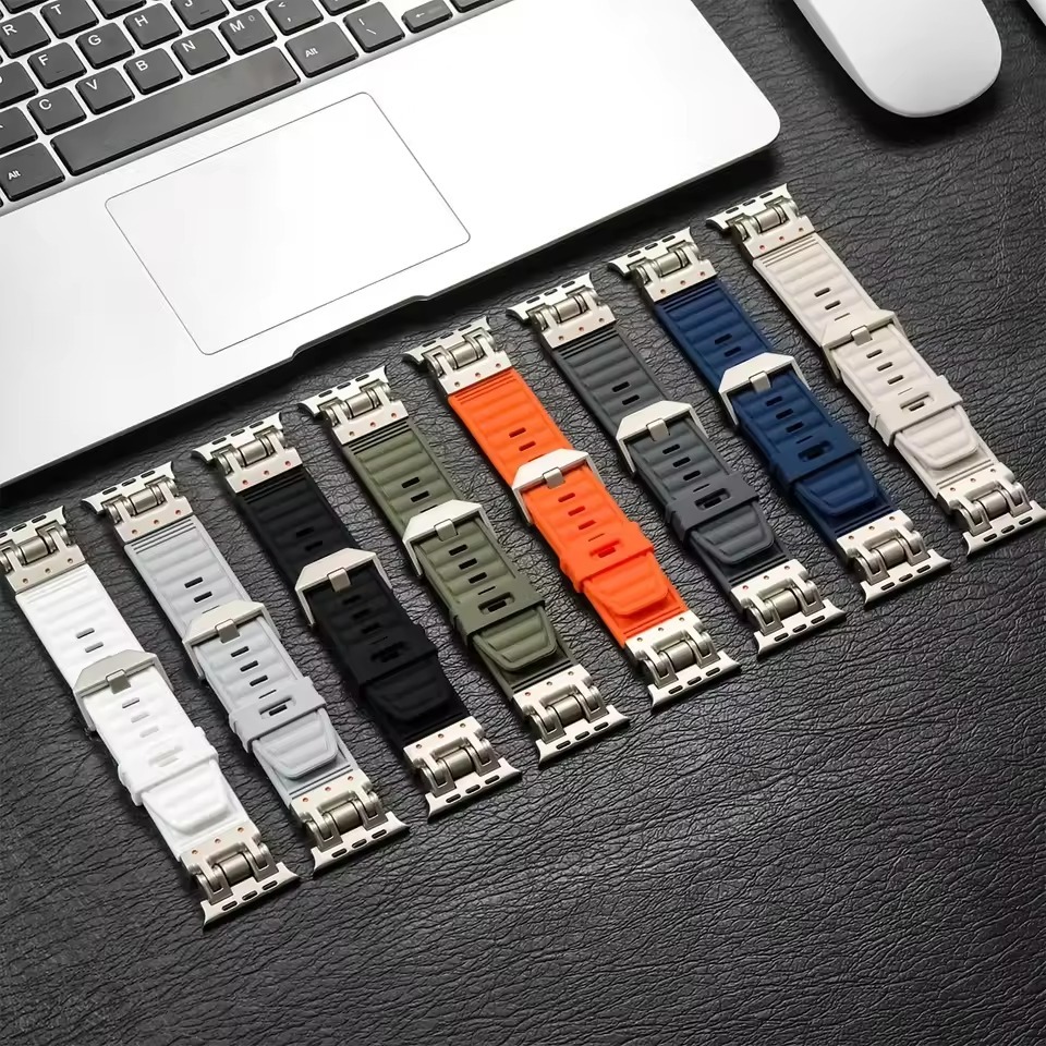 Wave Texture Silicone Band for Apple Watch