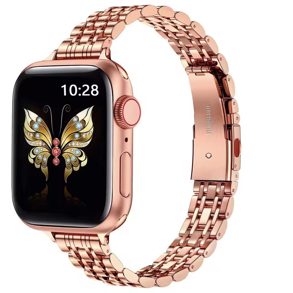 Slim SolidSteel Stainless Steel Strap for Apple Watch