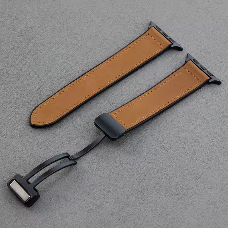 Velvet Leather Magnetic Strap For Apple Watch