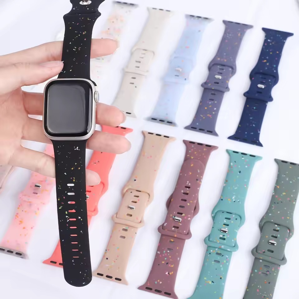 Rubber Colour Confetti Band for Apple Watch