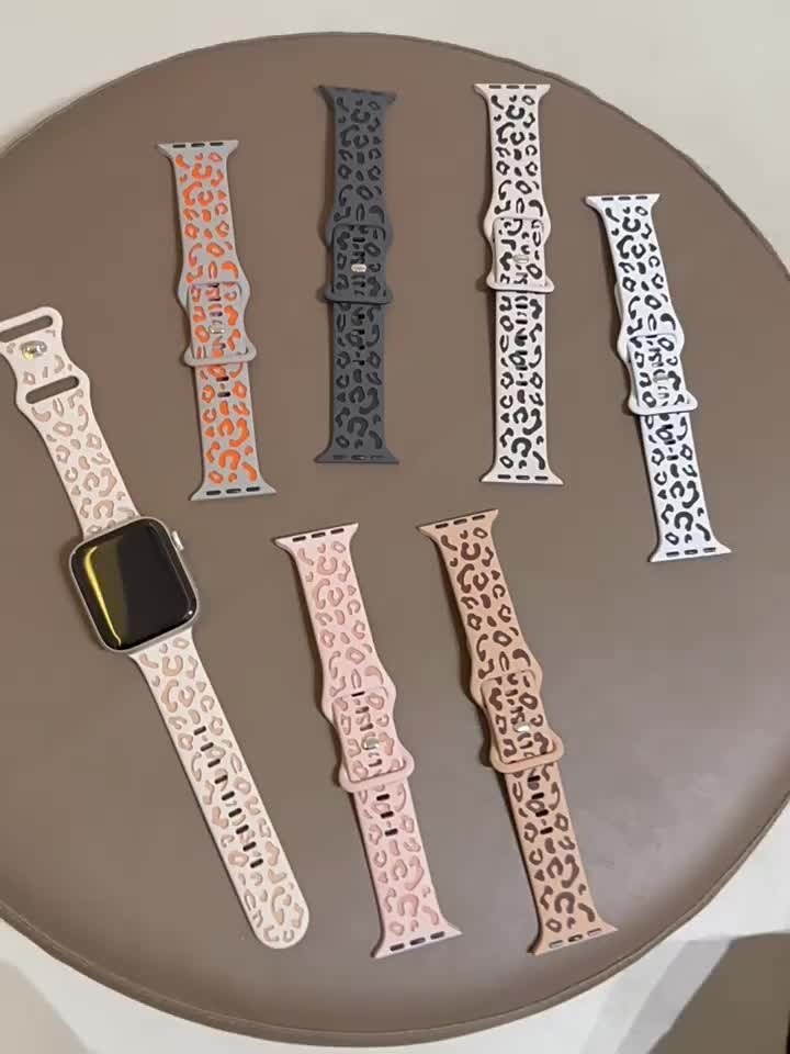 Leopard Engraved Band for Apple Watch