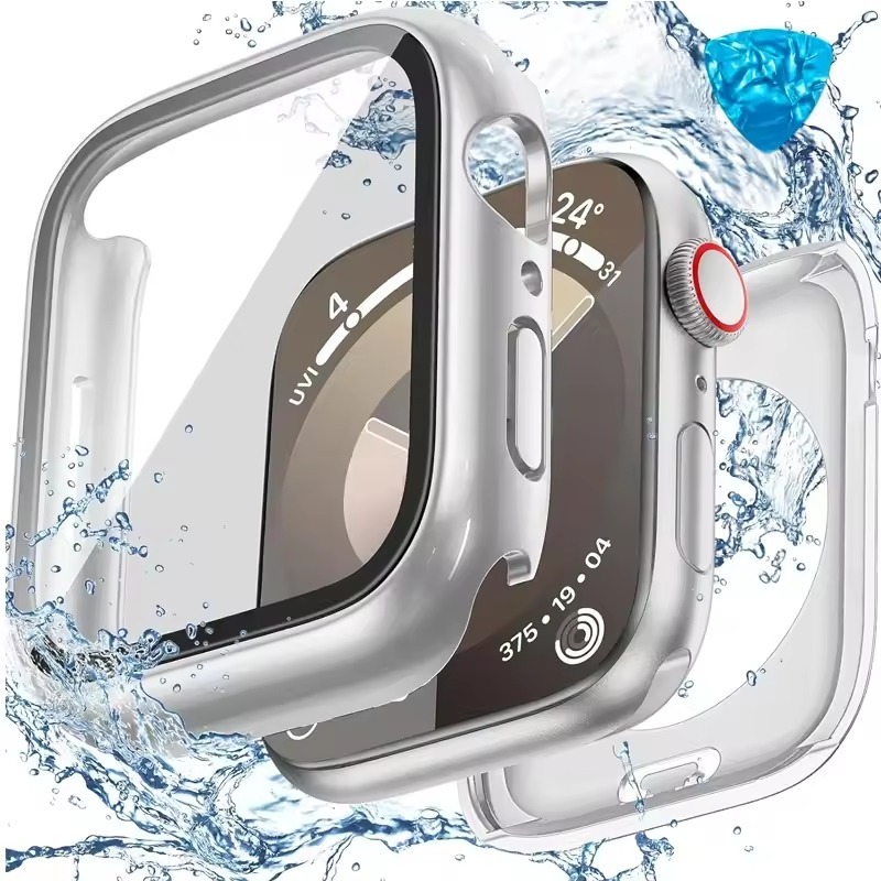 Protective HardCase with Tempered Glass for Apple Watch