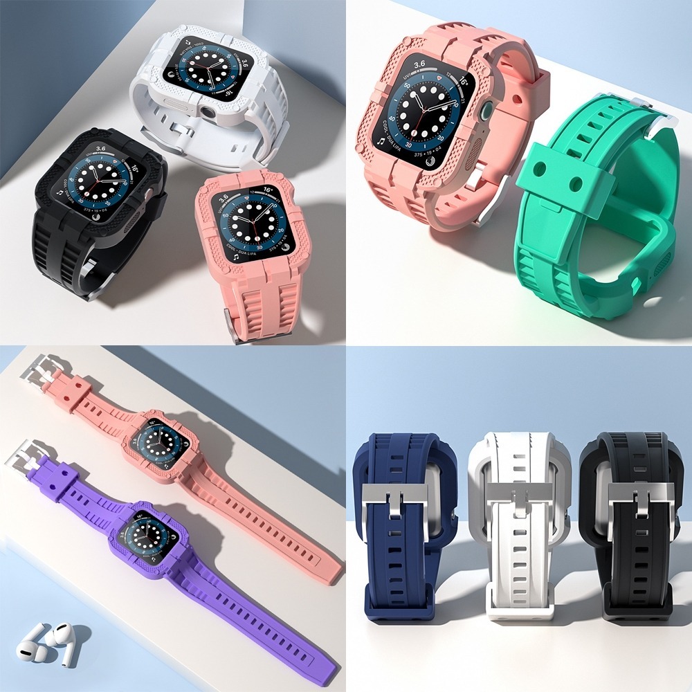 Rugged Sport WatchBand Case Series For Apple Watch