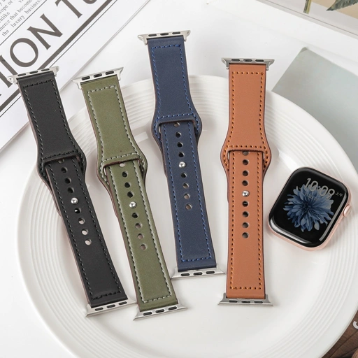 Image of Genuine Leather Loop Strap for Apple Watch