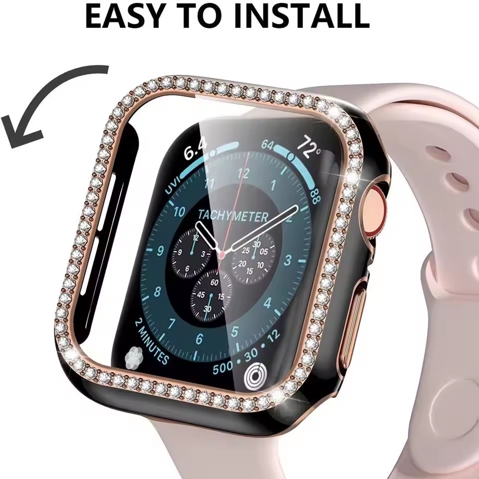 Bumper Case Lianmi Bling Glass Cover
