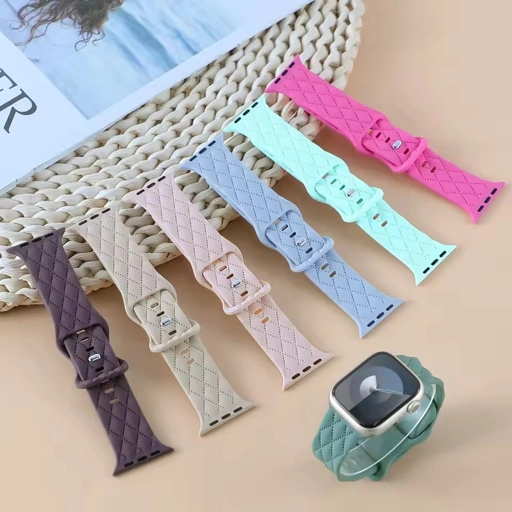 Image of Knitting Silicone Band Strap for Apple Watch