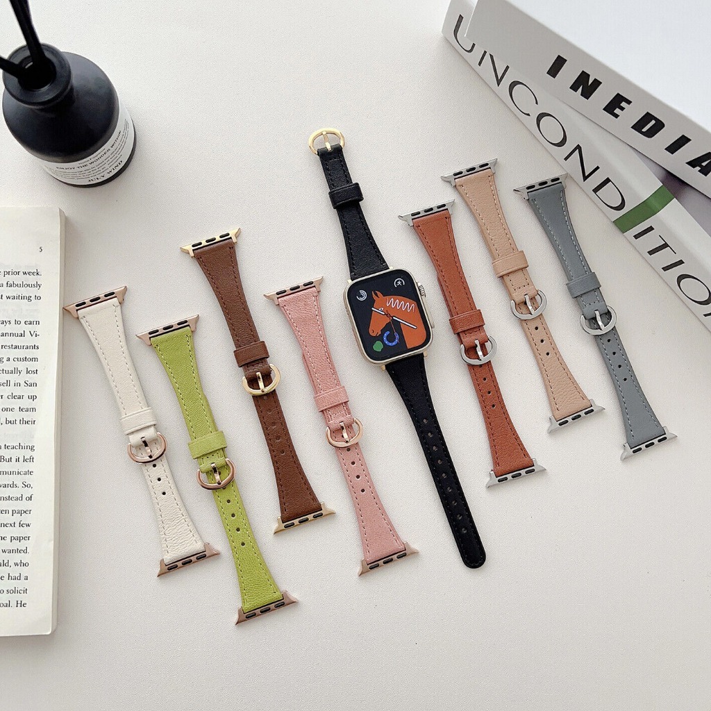 SlimAura Leather Strap for Apple Watch