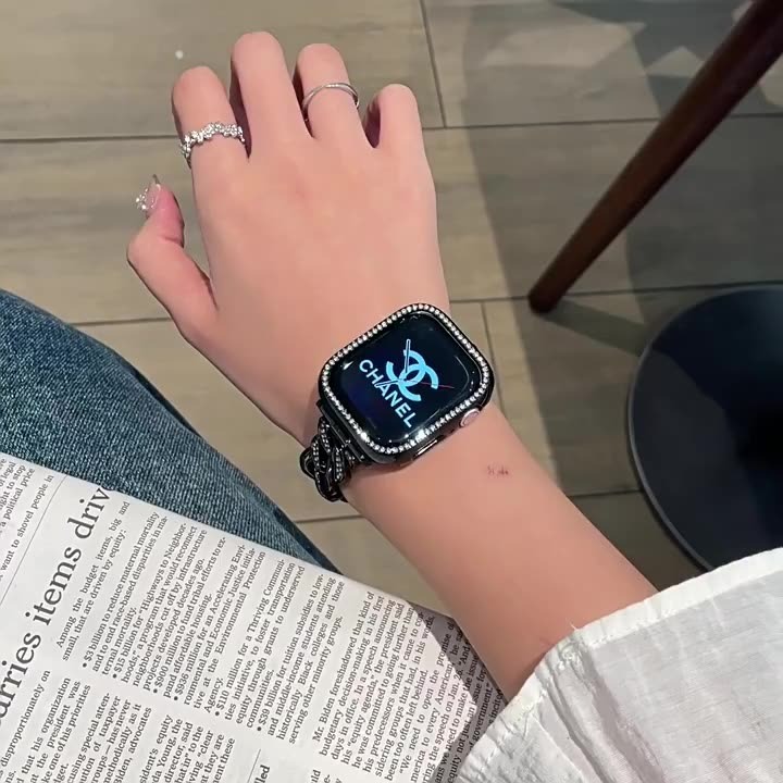 Aurelia Diamond Chain Bracelet Strap for Apple Watch