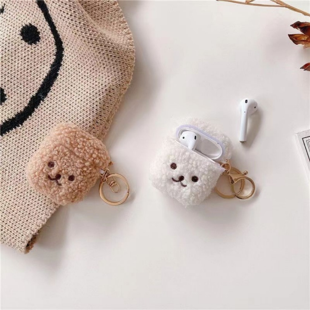 Fluffy Teddy AirPods Case