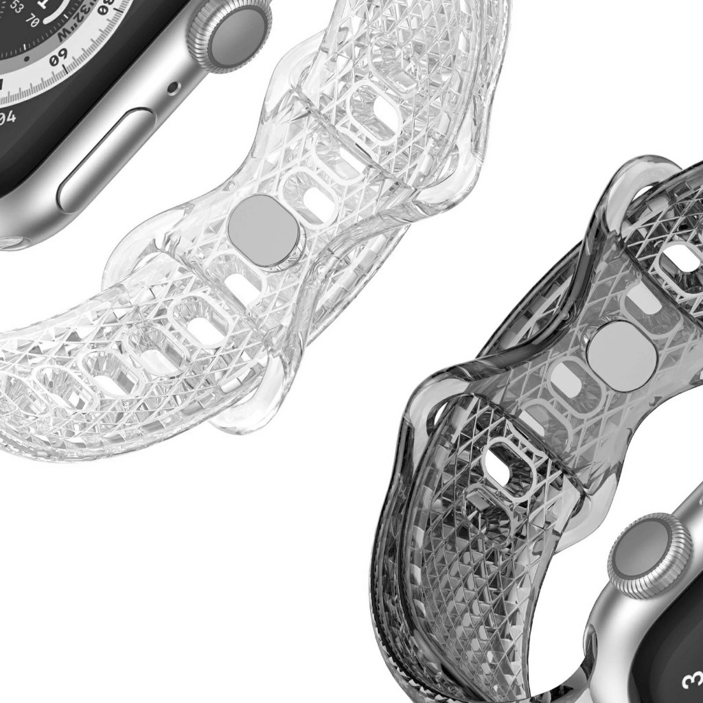 Crystal Transparent Silicone Strap For Apple Watch