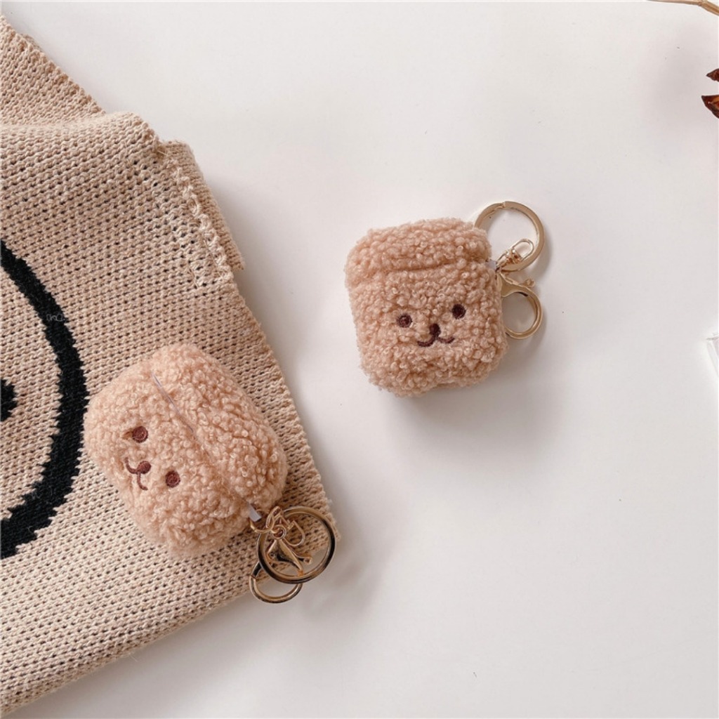 Fluffy Teddy AirPods Case