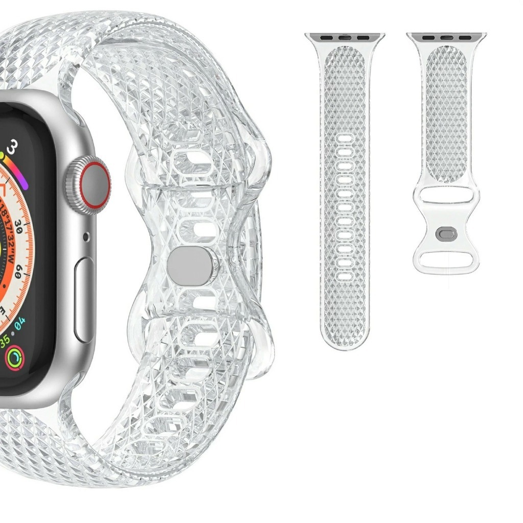 Crystal Transparent Silicone Strap For Apple Watch