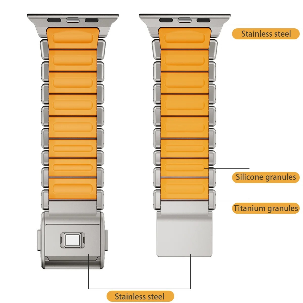 TitanForge Two-Tone Titanium Band for Apple Watch