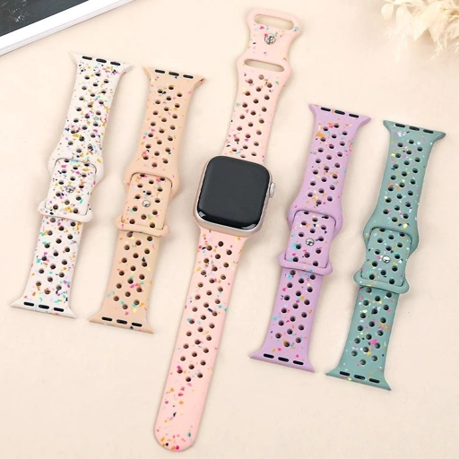 Image of Rubber Colour Splash Breathable for Apple Watch