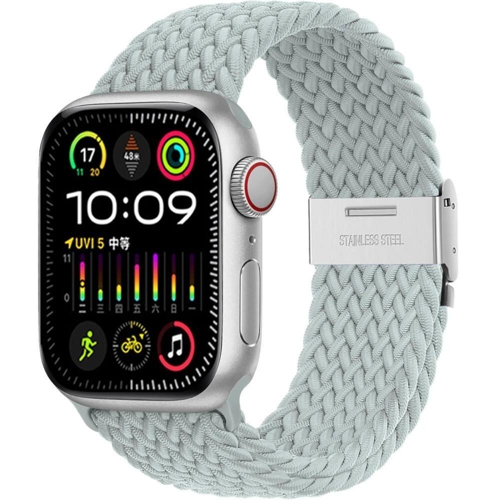 Braided Click-On Scrunchie Strap for Apple Watch