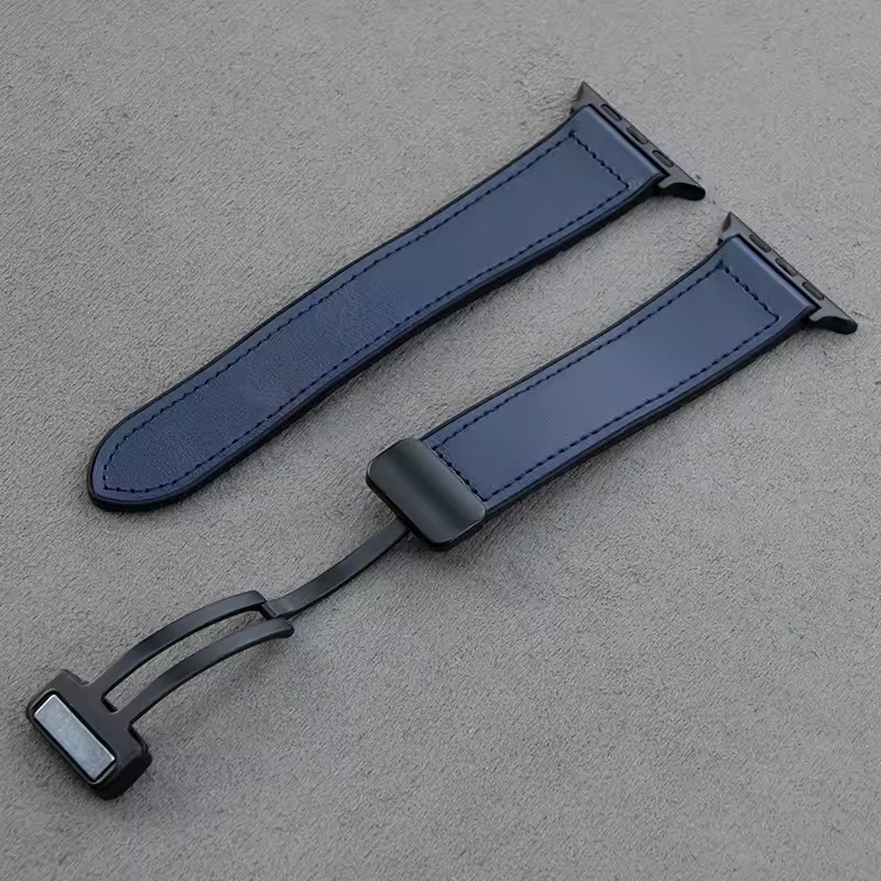 Velvet Leather Magnetic Strap For Apple Watch