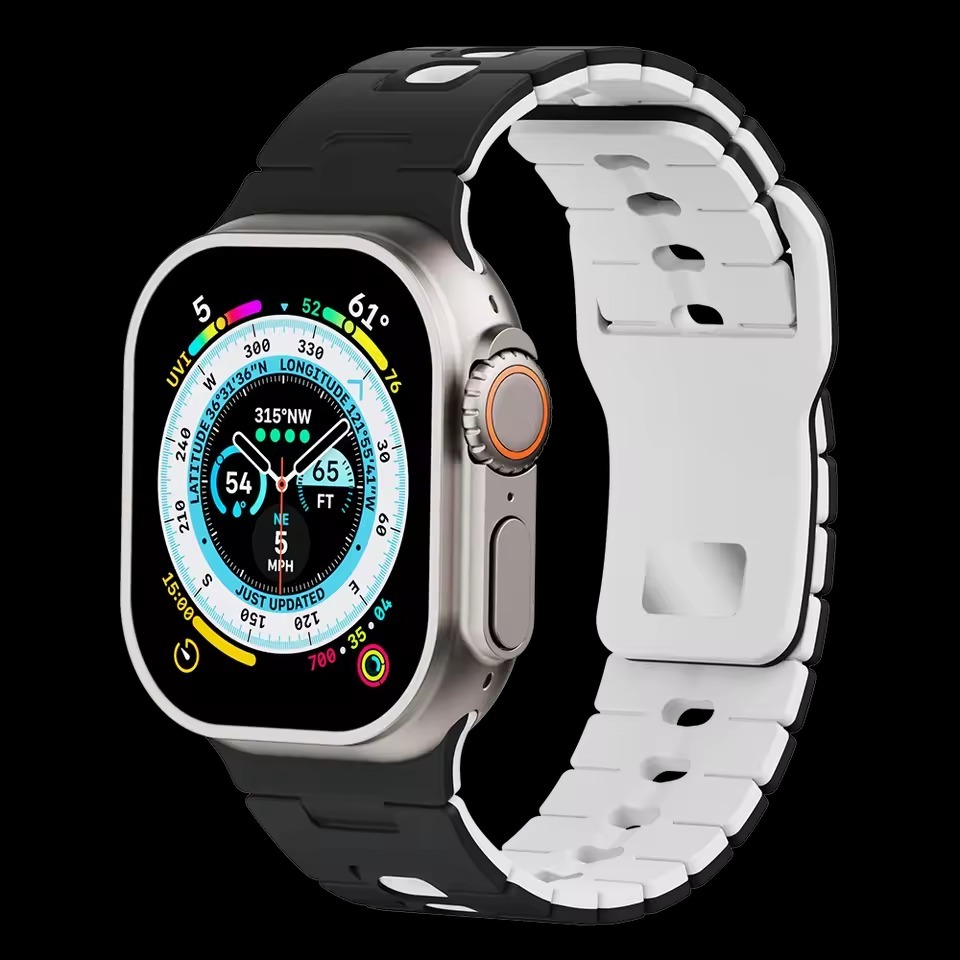 DualLayer Sport Silicone Band For Apple Watch