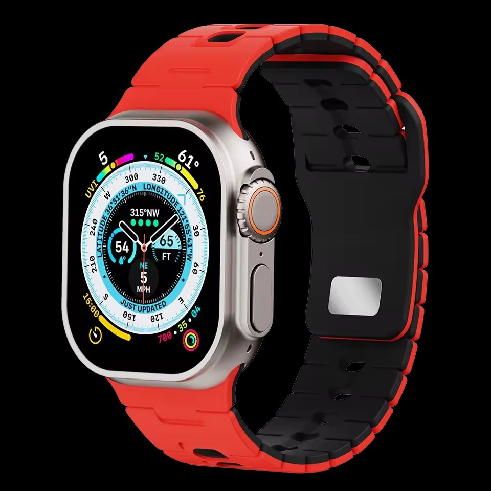DualLayer Sport Silicone Band For Apple Watch
