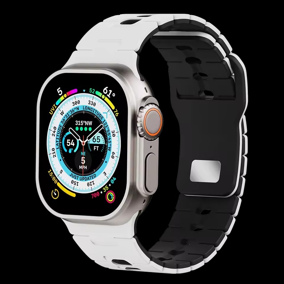 DualLayer Sport Silicone Band For Apple Watch