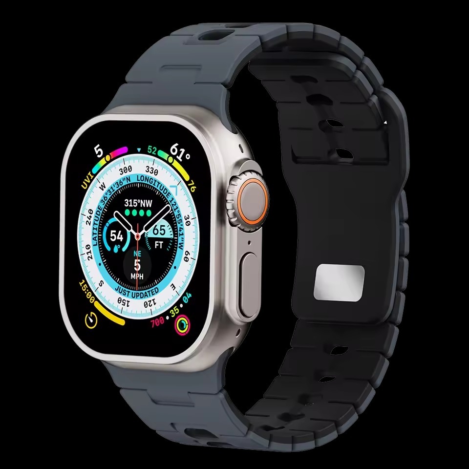 DualLayer Sport Silicone Band For Apple Watch