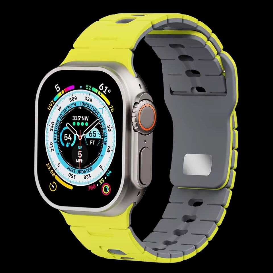 DualLayer Sport Silicone Band For Apple Watch
